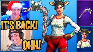 Streamers React to RARE Candy Axe and RedNosed Raider BACK in the Shop  Fortnite Moments [upl. by Stacy]