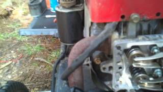 Valve adjustments on 15hp mower [upl. by Beutler247]