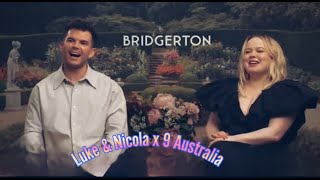 Bridgerton S3  Nicola Coughlan amp Luke Newton x 9 Australia [upl. by Yevad]