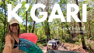 4 days on Fraser Island K’gari  Camping swimming amp 4wding [upl. by Tasia]