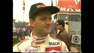 1989 F1 Italian GP  Nicola Larini Osella post prequalifying interview ITA [upl. by Etteuqal]