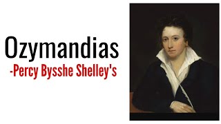 Ozymandias Percy Bysshe Shelley Summary Analysis and line by line explanation in Hindi [upl. by Spear]