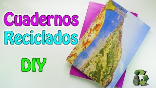 Como hacer Cuadernos reciclados Encuadernación casera Reciclaje Ecobrisa [upl. by Olaznog606]