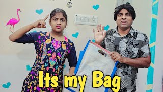 Its My bag 🎒 give to me  comedy video  funny video  Prabhu sarala lifestyle [upl. by Alvan636]