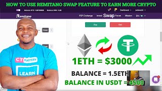 How to Use Remitano Swap to Earn More Crypto  Jude Umeano [upl. by Llerahs]