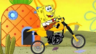 Y8 GAMES TO PLAY  SPONGEBOB BIKE Driving Y8 game 2016 [upl. by Dowd]