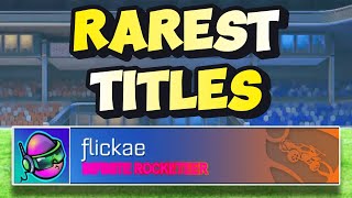 Top 10 Rarest Titles In Rlss [upl. by Einnad]