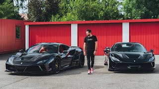 Black Novitec Ferrari F8 NLargo vs Ferrari F8  The Supercar Diaries [upl. by Avivah]