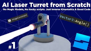 How to make an AI LASER TURRET in Roblox Studio 1  Turret Setup and Kinematics [upl. by Lebbie]