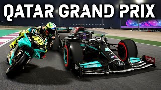 The 2021 F1 Qatar Grand Prix but with MOTOGP BIKES [upl. by Sikes]