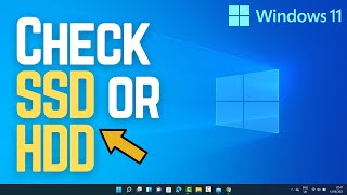 How to Check If You Have an SSD or HDD on Windows 11 [upl. by Patrich]