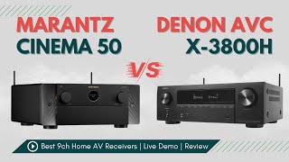 Is Marantz Cinema 50 The Best AVR  Audio Comparison  Denon AVC X3800H vs Marantz Cinema 50 [upl. by Ecidna647]