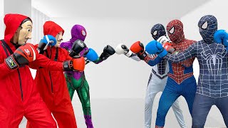 TEAM SPIDERMAN vs BAD GUY TEAM In Real Life  LIVE ACTION STORY 2  All Action [upl. by Gussman231]