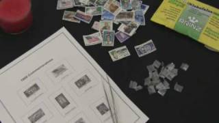 Stamp Collecting  How to Hinge a Postage Stamp Long Version [upl. by Ardekal]