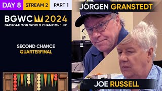 Backgammon World Championship 2024  DAY 8 Stream 2 P1  Main Second Chance Quarterfinals [upl. by Rosalyn]