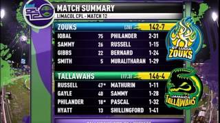 Highlights Match 12  St Lucia Zouks vs Jamaica Tallawahs [upl. by Sorel]