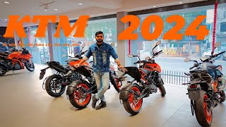 Newly Launched KTM 2024 Bikes  RC 390 200 125 Duke 390 250 125  Know Offers EMI amp DP [upl. by Eslud]