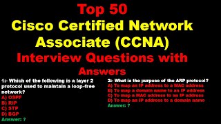 Top 50 Cisco Certified CCNA  Cisco Interview Questions with Answers ccna cisco ciscosecurity [upl. by Evelina]