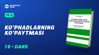 Kophadlarning kopaytmasi  MUsmonov [upl. by Nenerb]