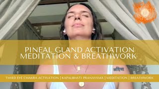 ✨ Pineal Gland Activation Meditation amp Breathwork  Awaken the Third Eye Chakra [upl. by Hyland]