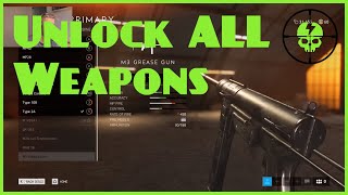 Battlefield 5 How to Unlock ANY Weapon [upl. by Aleemaj]