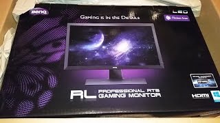 Unboxing BenQ RL2455HM 24 Zoll LEDMonitor Full HD HDMI DVI VGA 1ms Reaktionszeit HD [upl. by Fineman]