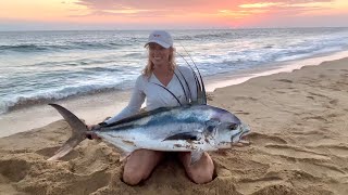 San Diego Dorado Fishing  My wife caught a BIG bull Dorado [upl. by Akirej480]