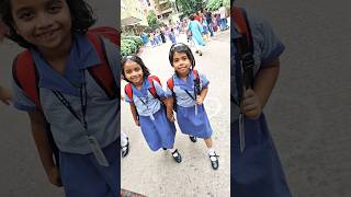 Srinika and her friend coming from School subscribe [upl. by Whatley]