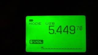 UK Royal Air Force Volmet 5450 Khz USB Shortwave on icom IC R20 [upl. by Heer]