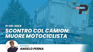 Tg Prealpinait 11092024  Scontro col camion muore motociclista [upl. by Syst]