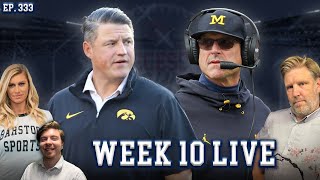 BRIAN FERENTZ IS GONE amp HARBAUGHS CONTRACT REVOKED l UNNECESSARY ROUGHNESS WEEK 10 LIVE [upl. by Ennayoj]