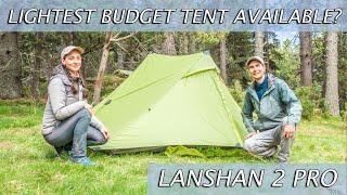 3F UL Gear LANSHAN 2 PRO TENT First Impressions ReviewSeam Sealing Lightest Budget Tent available [upl. by Ramo]