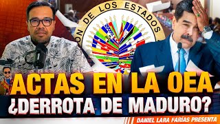 Centro Carter Presenta Actas a la OEA Maduro Derrotado en Elecciones [upl. by Novelc]