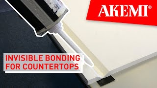 Invisible mitre bonding of natural stone quartz and ceramics with AKEMI COLOUR BOND P [upl. by Alleen]