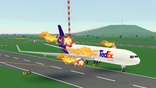 FedEx flight 80  Crash recreation in PTFS [upl. by Ricardo508]