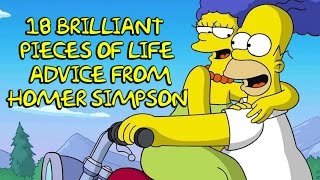 18 Brilliant Pieces of Life Advice From Homer Simpson [upl. by Neelrak]