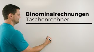 Binomialrechnungen mit Taschenrechner Casiofx Binomialverteilung  Mathe by Daniel Jung [upl. by Ramar]