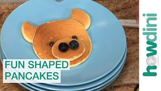 How to Make Pancakes in Fun Shapes for Kids [upl. by Anahsahs]