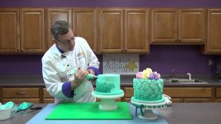 How To Pipe Buttercream Rosettes  Global Sugar Art [upl. by Soelch]