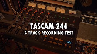 Tascam Portastudio 244  4 track recording test [upl. by Lebasy]