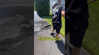 Customer got Called by the HOA👮‍♂️🥊 satisfying asphalt sealcoating [upl. by Devy]