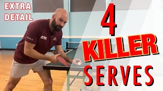 4 Killer Serves Detailed Tutorial [upl. by Agee566]