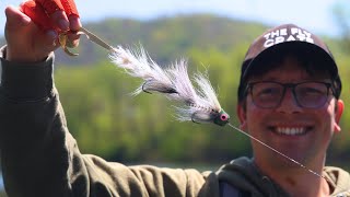 How to Fly Fish for Musky 12Inch Flies for Giant Fish [upl. by Aniz]