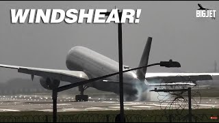 High Winds 🌬️✈️ at London Heathrow Airport Part 3 [upl. by Adnirak101]