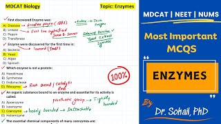 Most Important Concepts on Enzymes  MDCAT  NUMS  NEET [upl. by Otilrac]