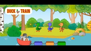 Duck train  babies cartoon  nursery rhyme poem kids stories  cartoon [upl. by Nera]