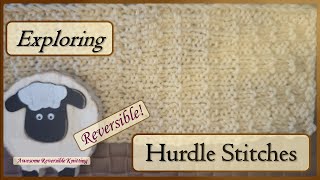 Truly reversible Hurdle Stitch 🐑Learn Three easy variations [upl. by Noitsirhc409]