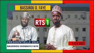 2EME SONDAGE RTS DONNE TEMPS DANTENNE A COALISION DIOMAYE 2024 FAYE [upl. by Aihsei]