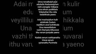 kaiya pudi song lyrics [upl. by Scrivens691]