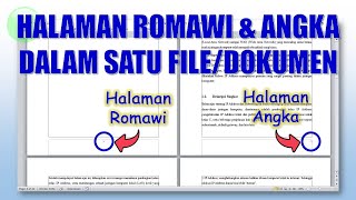 Cara Membuat Halaman Romawi dan Angka dalam Satu Dokumen [upl. by Nnayrb]